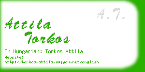 attila torkos business card